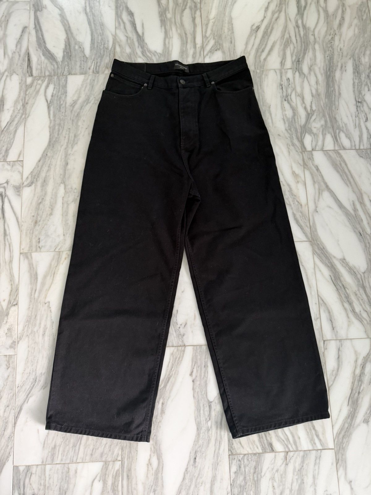 Balenciaga Balenciaga night black baggy fit denim Size US 34 / EU 50 - 1 Thumbnail
