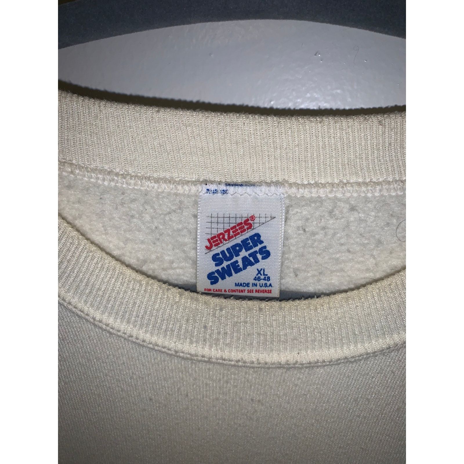 Vintage 90s Native American Graphic Sweatshirt Beige XL Size US L / EU 52-54 / 3 - 4 Thumbnail