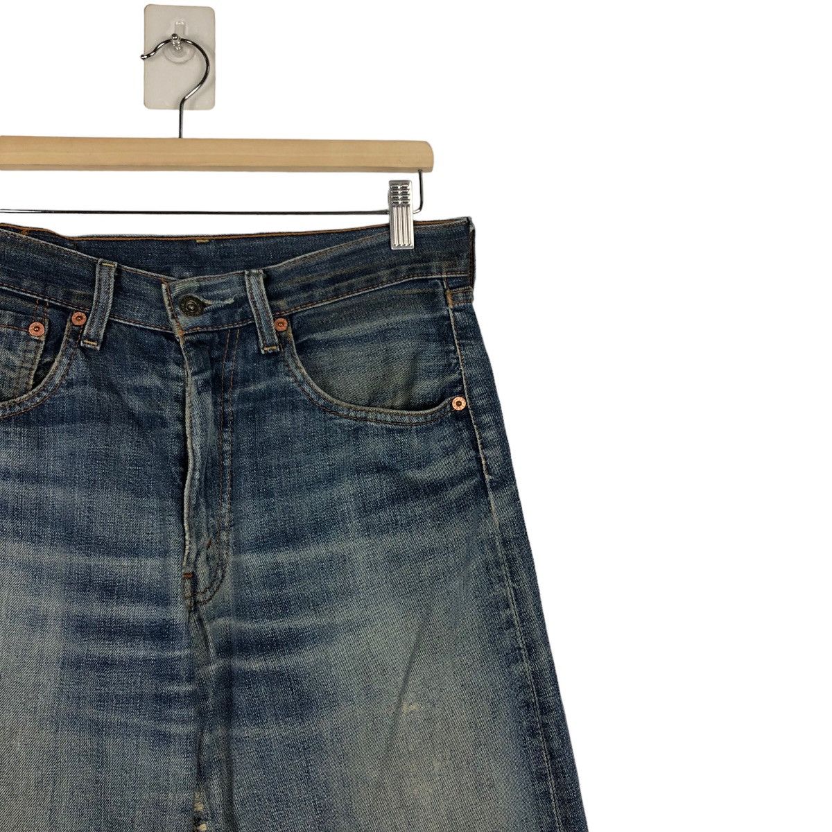Levi's Vintage Clothing 🔥90’s Vintage Levi’s Lot 503 Distressed Denim Jeans Size US 32 / EU 48 - 6 Thumbnail