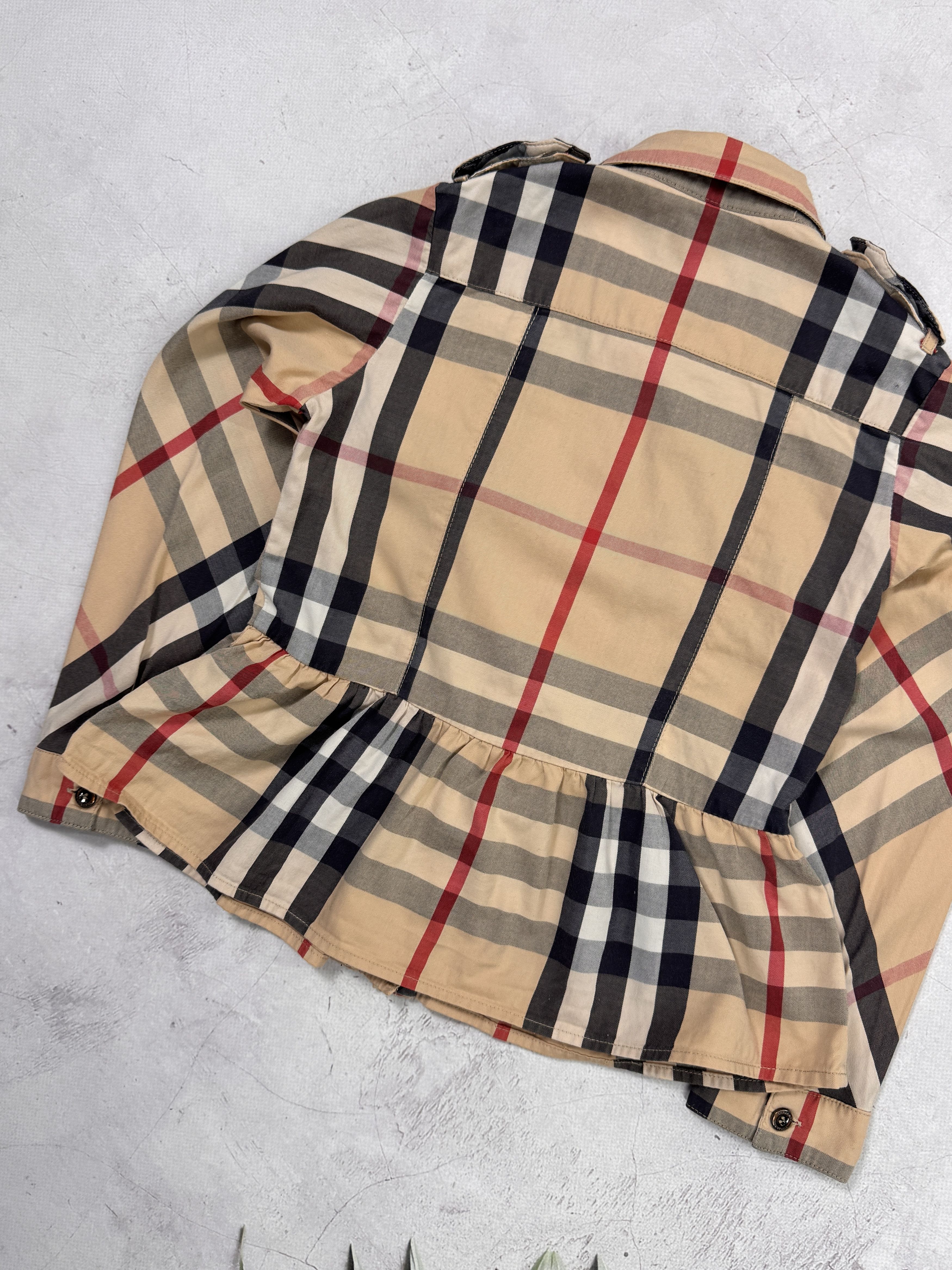 Burberry Burberry Shirt Nova Check Pattern Long Sleeve Girls Kids Size US XXS / EU 40 - 15 Thumbnail