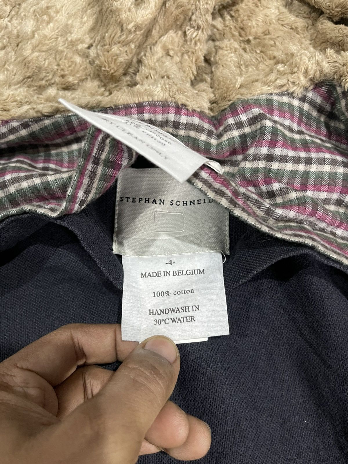 Stephan Schneider 2000s STEPHAN SCHNEIDER BUTTON HOODIE LINEN FLEECE JACKET Size US M / EU 48-50 / 2 - 16 Thumbnail