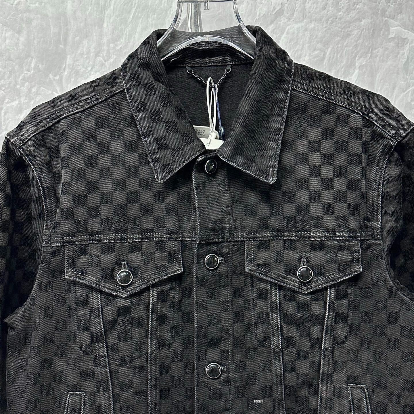 Louis Vuitton Louis Vuitton SS25 Flocked Damier Denim Jacket Size US M / EU 48-50 / 2 - 2 Thumbnail