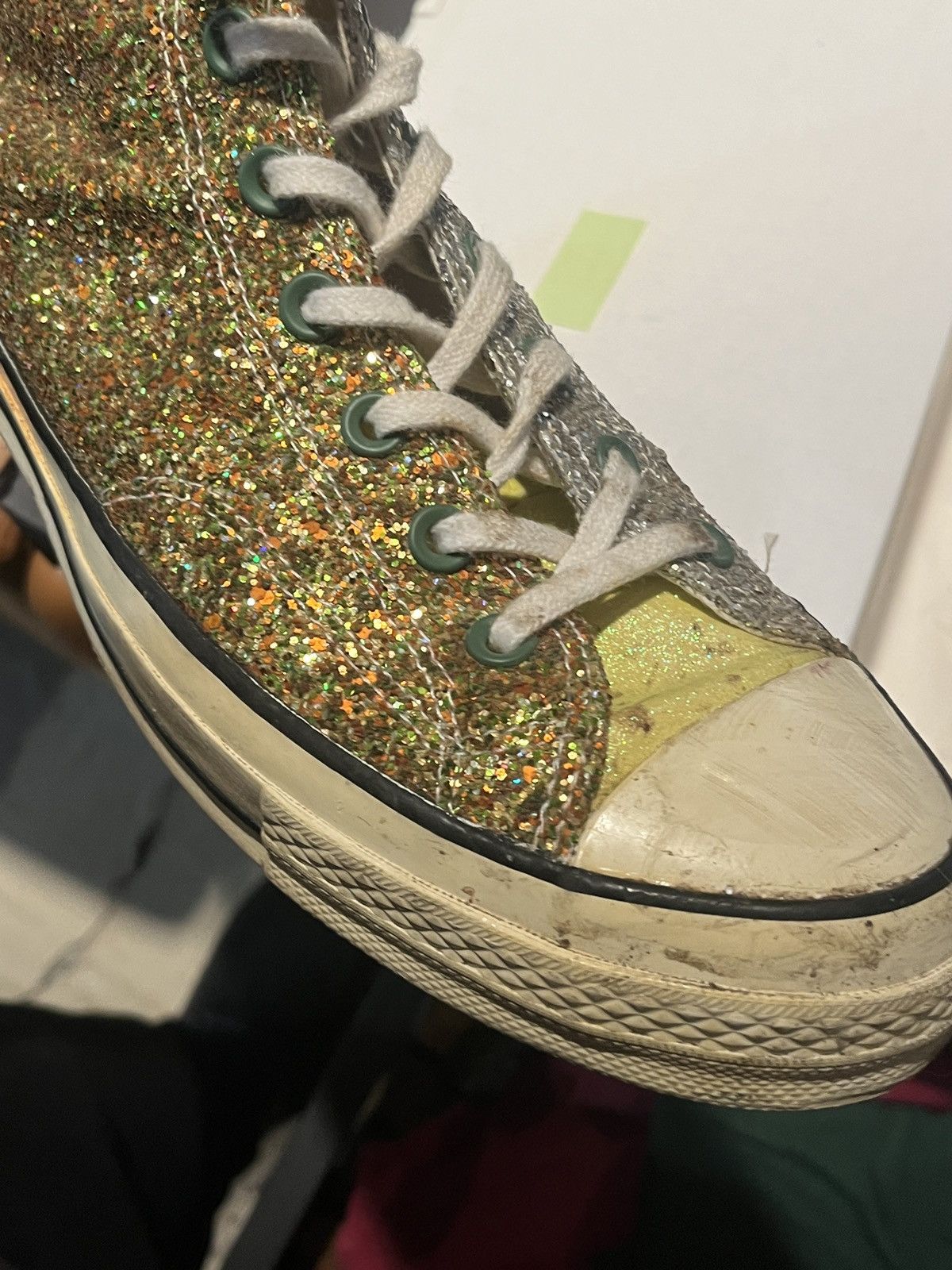 Converse × JW Anderson Jw Anderson Sparkle Converse (Gold/Silver) Size US 11 / EU 44 - 3 Thumbnail