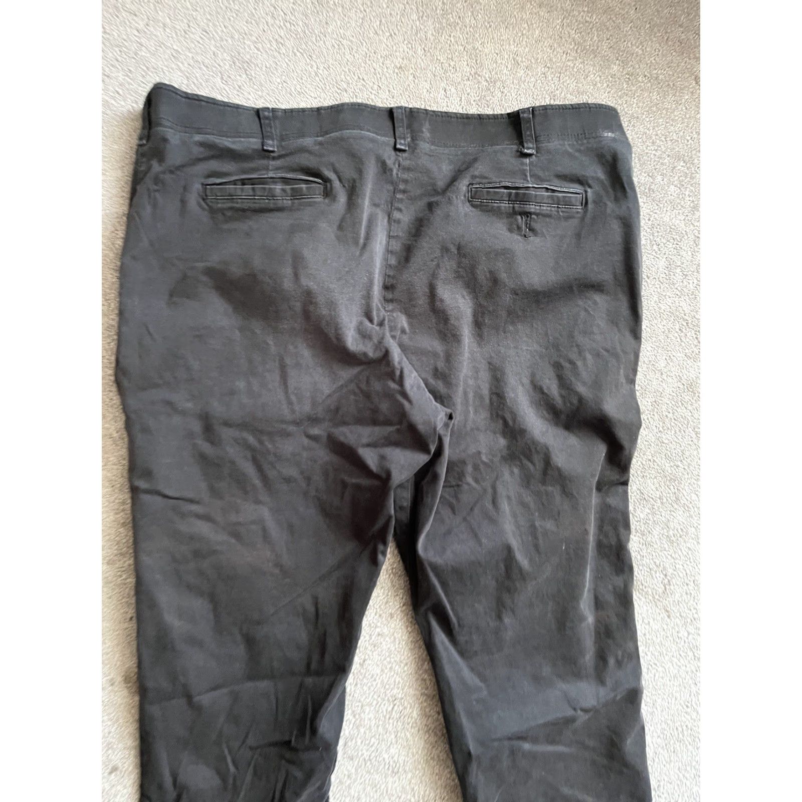 Lee Lee Jeans Pant, Men's, Straight, Black, 44x24 Inseam Hemmed, Comfort Khakis, 44 Waist, 44x23 Hemmed, Regular Size, Mens, Black, Comfort Size US 44 / EU 60 - 4 Thumbnail