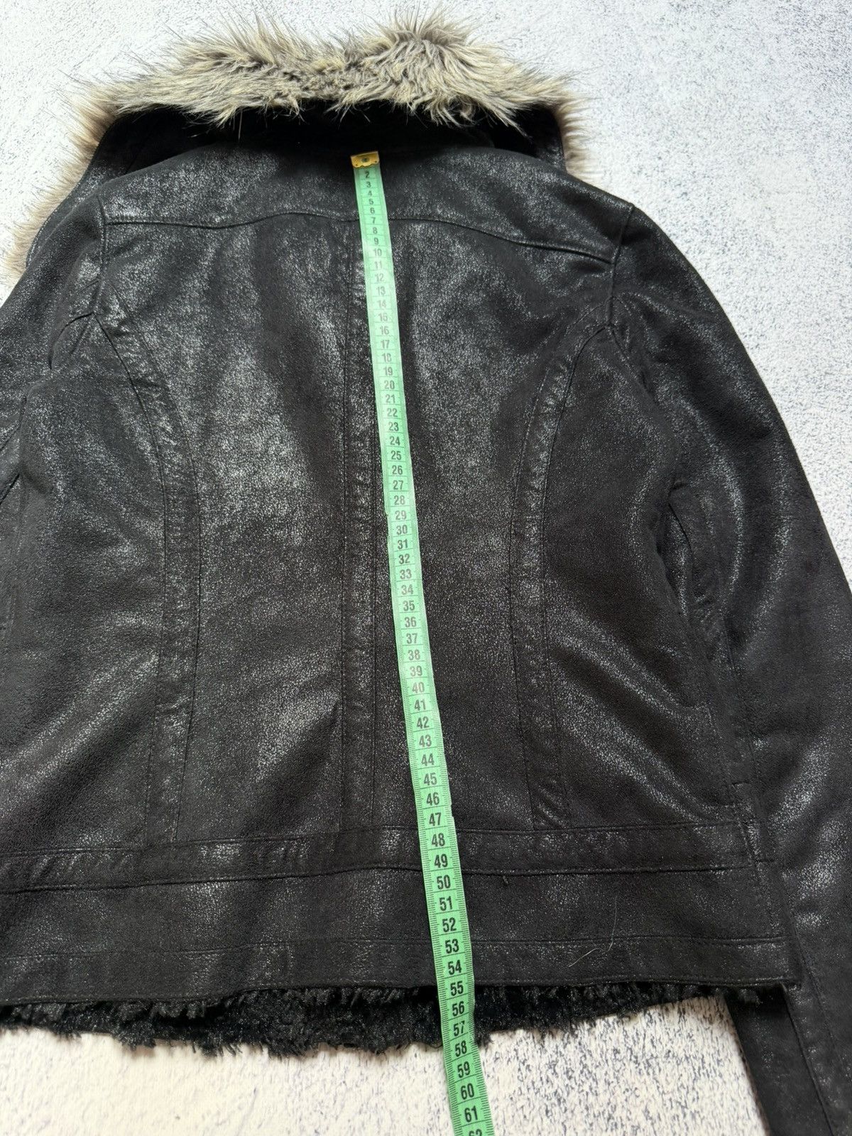 Giorgio Armani Rare! Rick Owens Style Faux Fur Short Jacket Y2K Opium Size M / US 6-8 / IT 42-44 - 16 Thumbnail