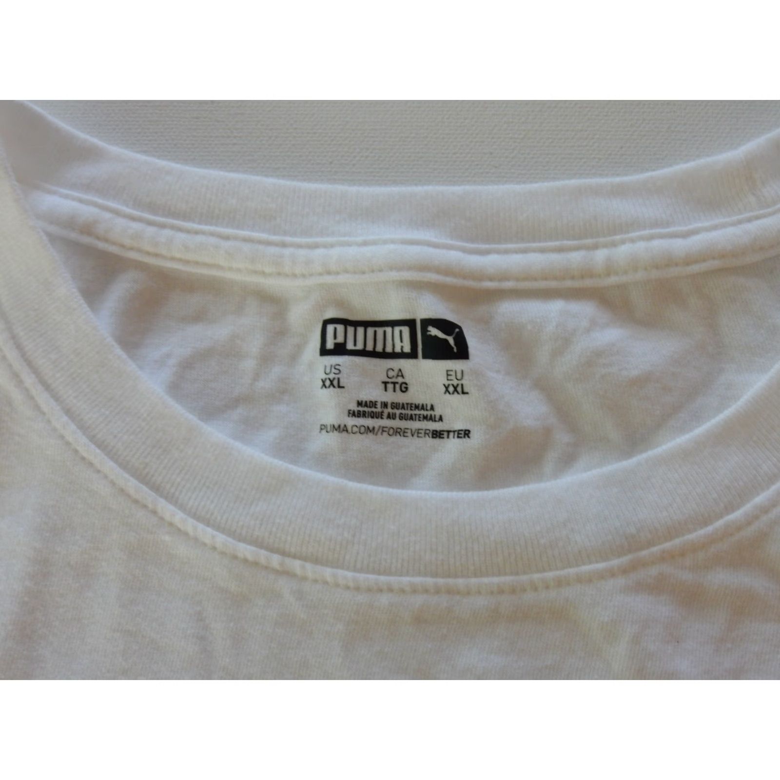 Puma VINTAGE PUMA Men's T-Shirt 2XL Short Sleeve Cotton White Graphic Print Size US XXL / EU 58 / 5 - 2 Thumbnail