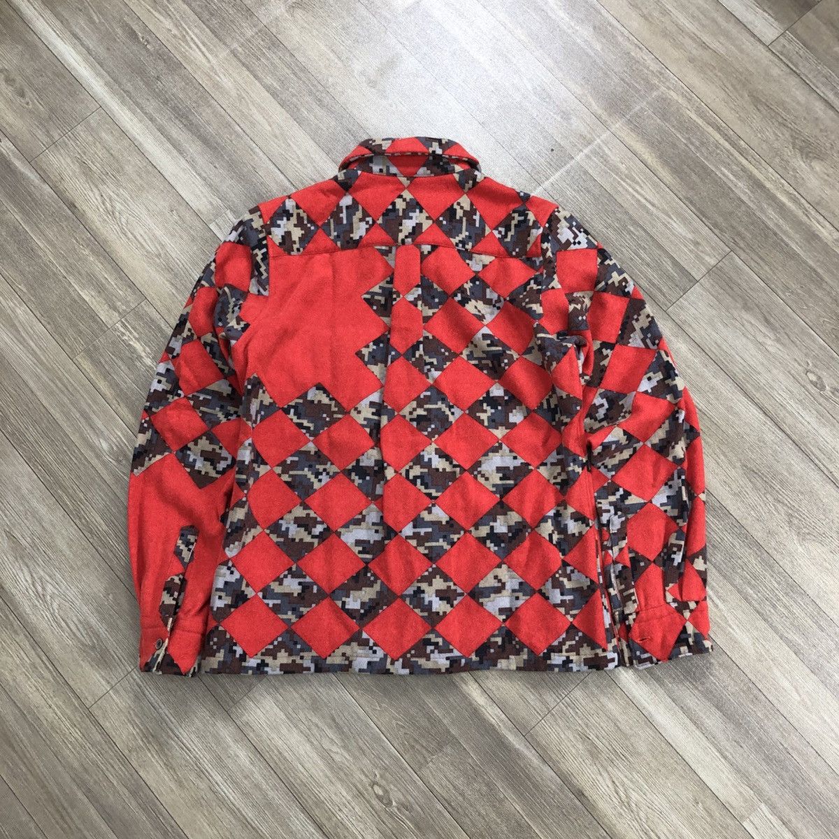 Comme des Garcons 2000s Comme des Garcons CDG Check Pixel Wool Shirt Designer Size US S / EU 44-46 / 1 - 16 Thumbnail