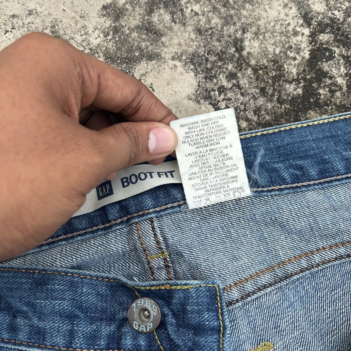 Japanese Brand Vintage 90s GAP BOOT FIT Blue Jeans Distressed Size US 36 / EU 52 - 7 Thumbnail