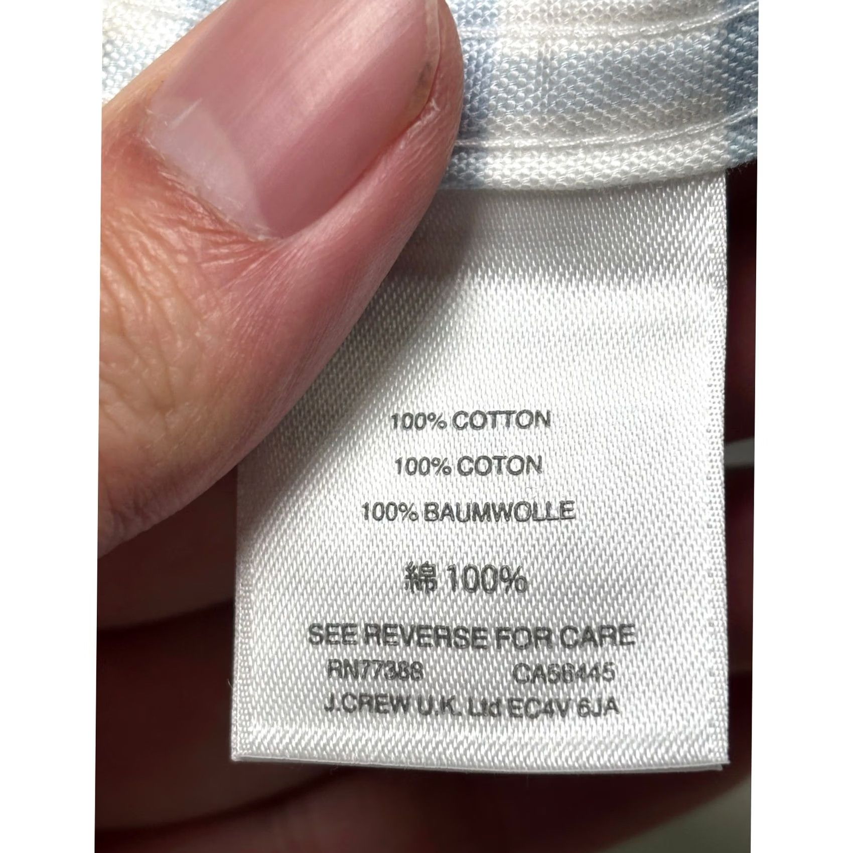 J.Crew NWT J.Crew Shirt Mens Small Blue White Oxford Slim Fit Windowpane Check J1032 Size US S / EU 44-46 / 1 - 6 Thumbnail