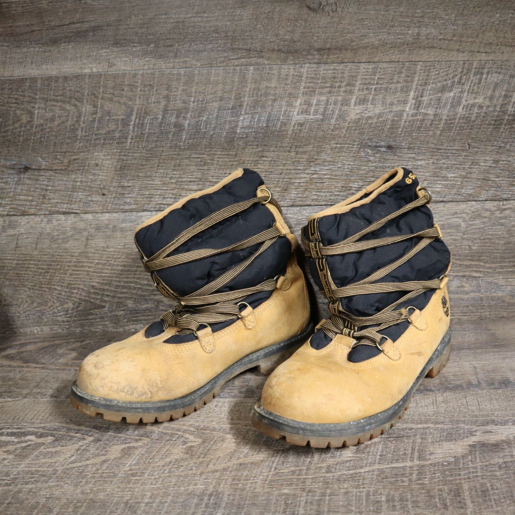 Timberland Timberland Boots Snow Mens 5.5 Wheat Winter Lined Fleece Nylon 650 37.5 EU UK 5 US 5.5 Mens Girls Womens Size XS / US 0-2 / IT 36-38 - 2 Thumbnail