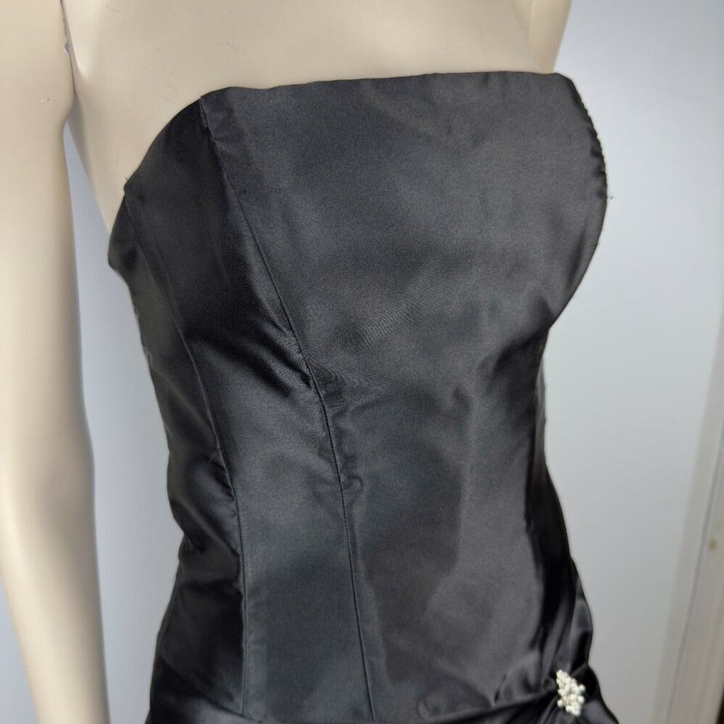 Jessica McClintock JESSICA MCCLINTOCK GUNNE SAX Puffy Waist Mini Black Dress 5 Size M / US 6-8 / IT 42-44 - 3 Thumbnail