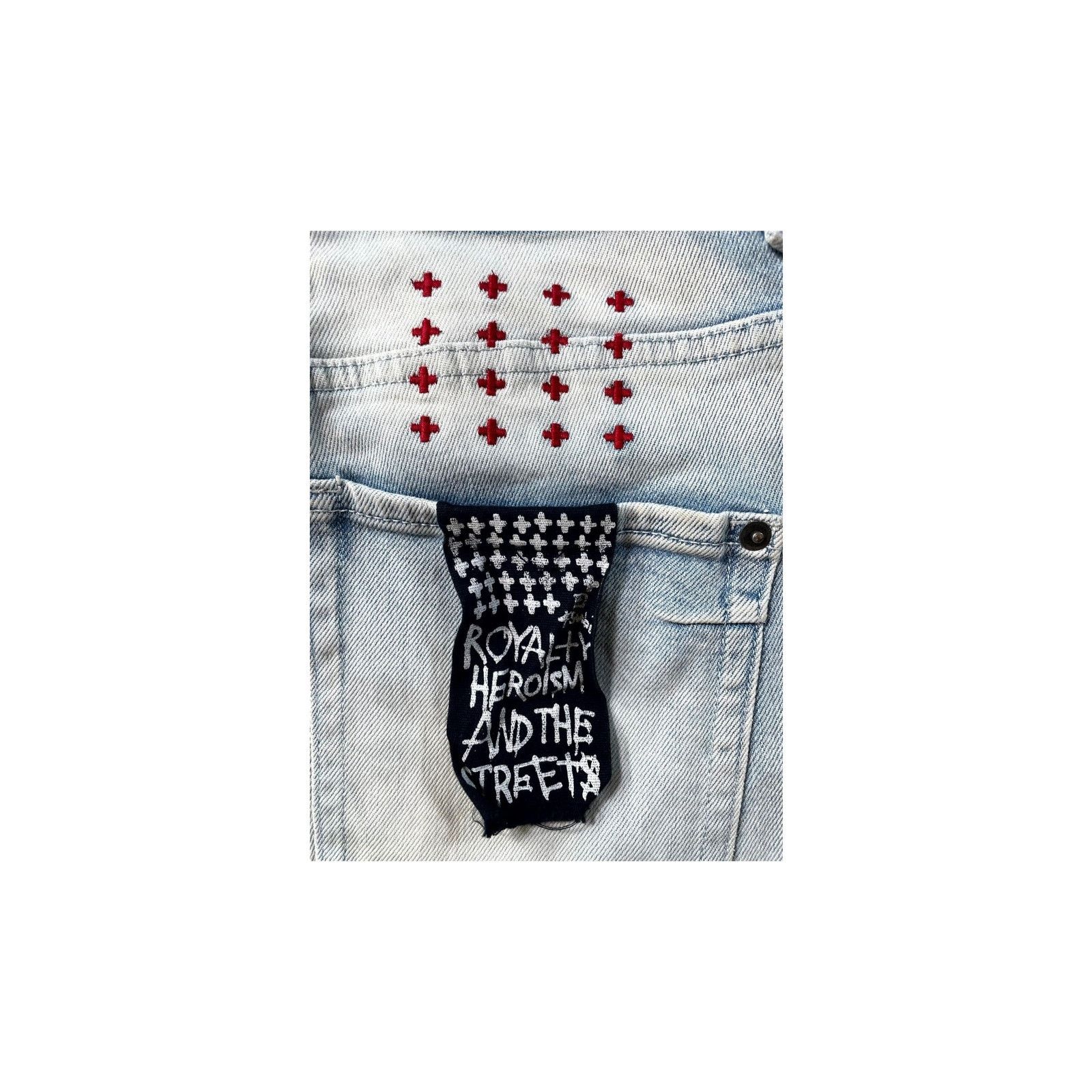 Ksubi Ksubi Light Wash & Red Jeans Size US 34 / EU 50 - 4 Thumbnail