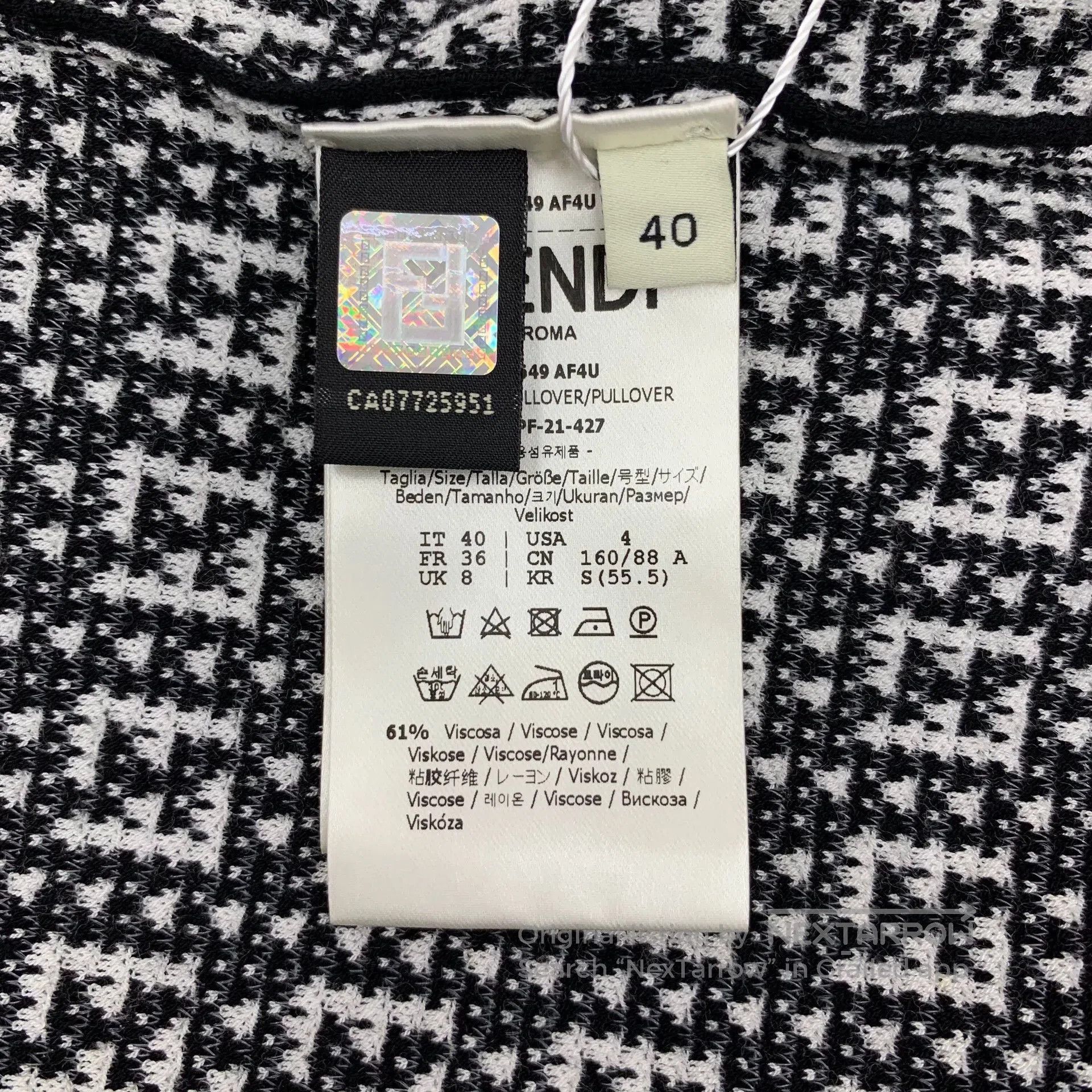 Fendi fendi color block logo short sleeve knit top. Size US M / EU 48-50 / 2 - 7 Thumbnail