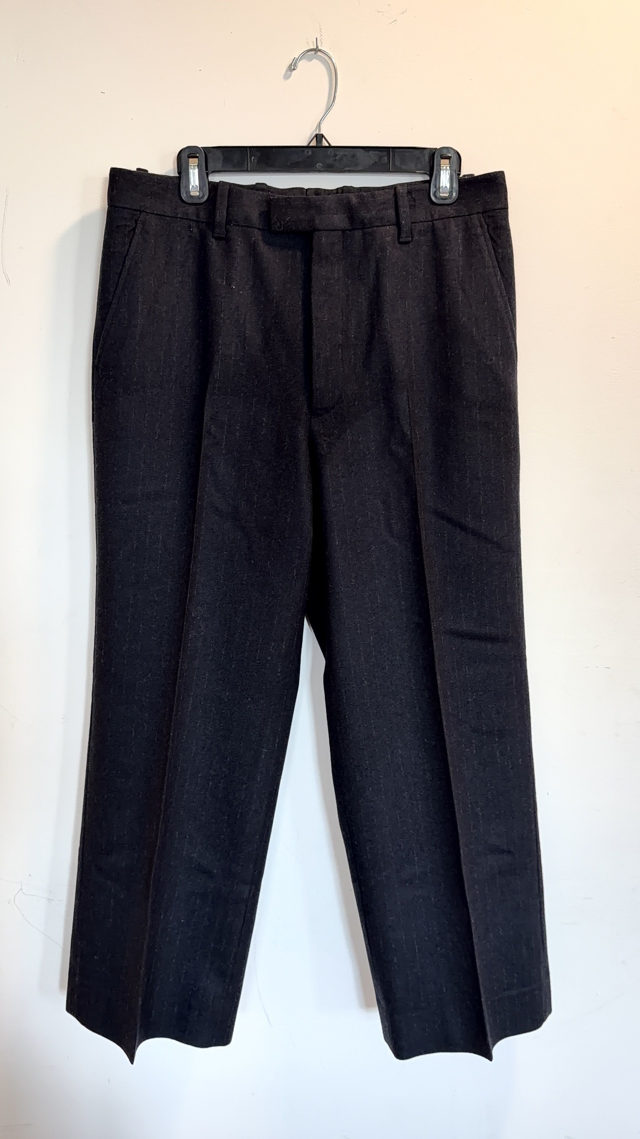 Prada Prada Navy Blue Chalk Stripe Loose Fit Trousers Size US 32 / EU 48 - 7 Thumbnail