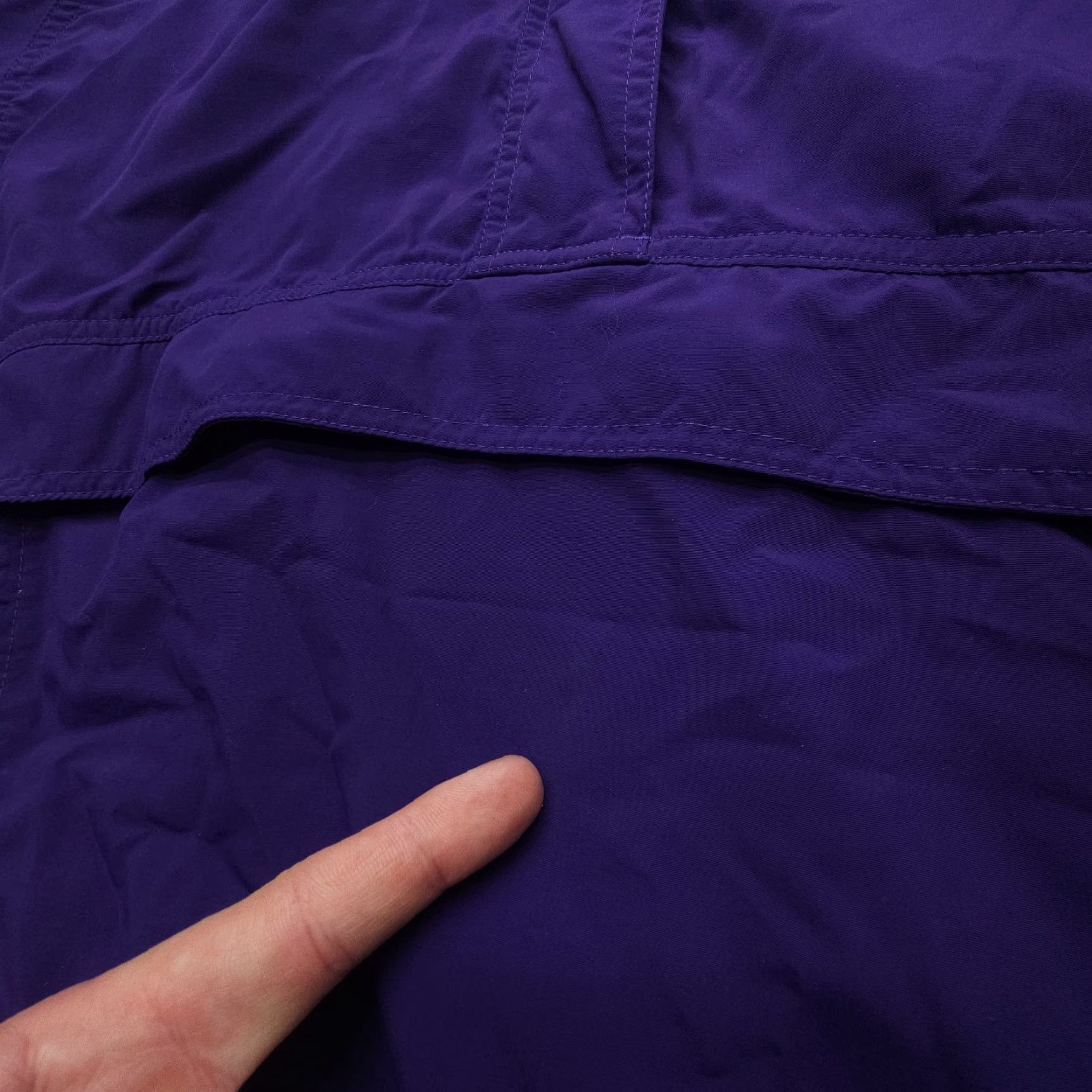 Vintage VINTAGE L.L. Bean Anorak Windbreaker Hooded Jacket Womens Petite Medium Purple 90s Jacket Size M / US 6-8 / IT 42-44 - 5 Thumbnail