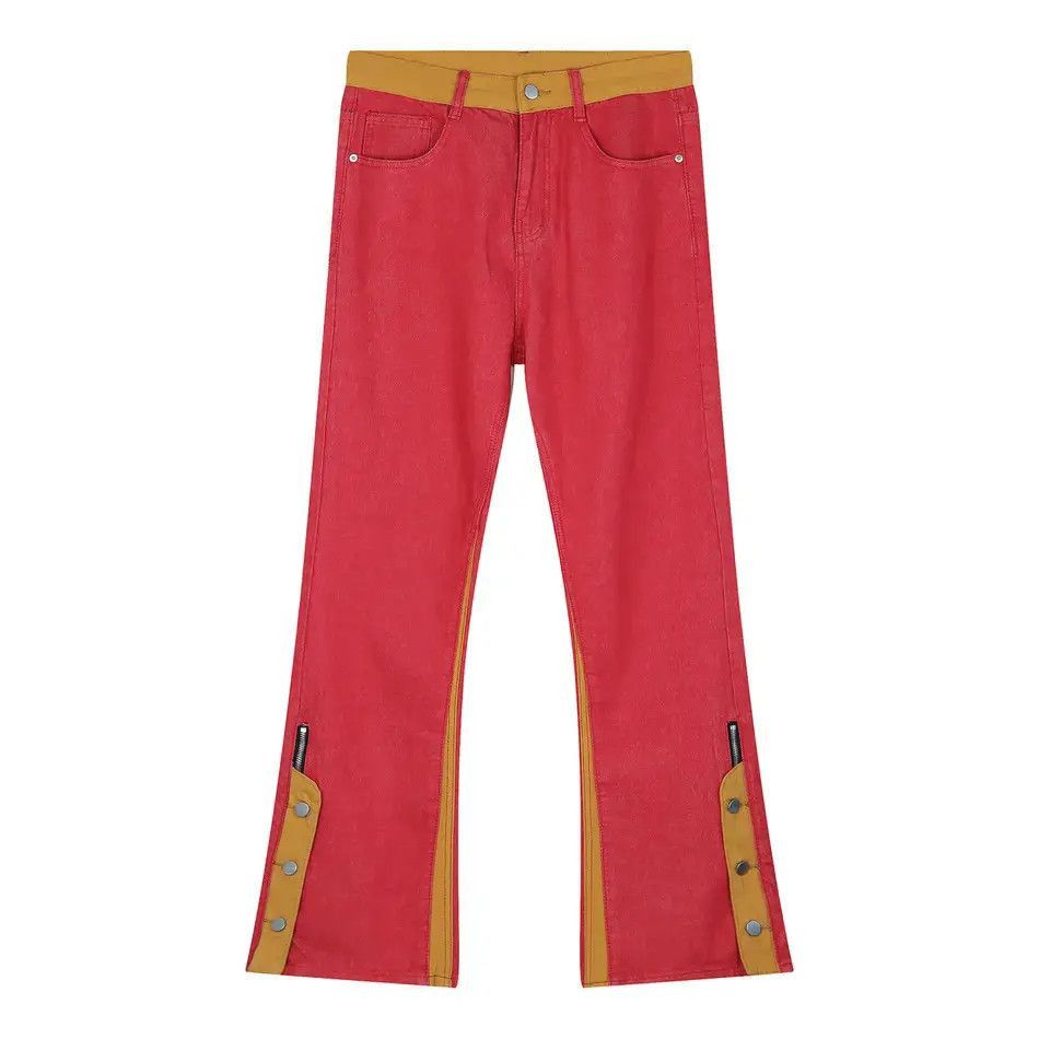Japanese Brand Retro loose zipper micro flared jeans Size US 32 / EU 48 - 4 Thumbnail
