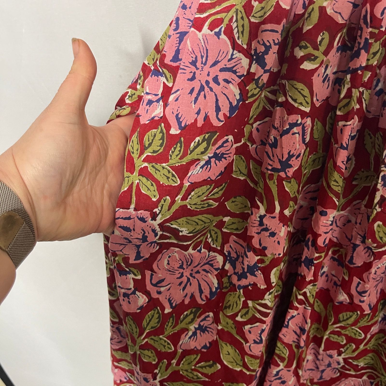 Other New Eddy GAVIN FRINGE MINI DRESS in RED/BLUSH FLORAL PRINT S Size S / US 4 / IT 40 - 10 Thumbnail