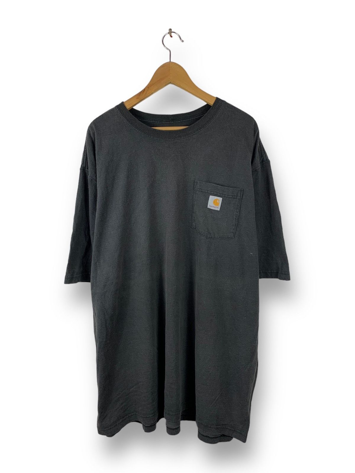 image of Steals! Carhartt Pocket Tee Loose Fit Workwear Tee in Black, Men's (Size 2XL)