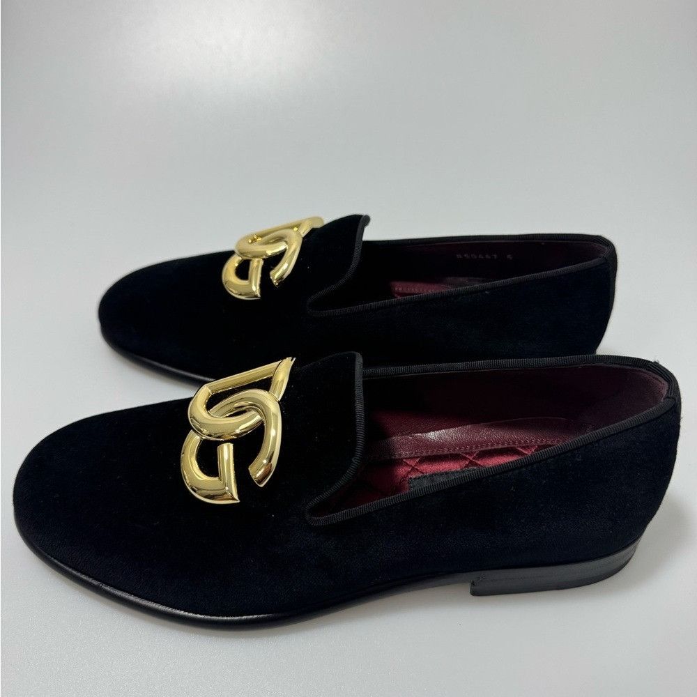 Dolce & Gabbana Dolce & Gabbana Leonardo Velvet Smoking Loafers Shoes Black Size US 6 / EU 39 - 3 Thumbnail