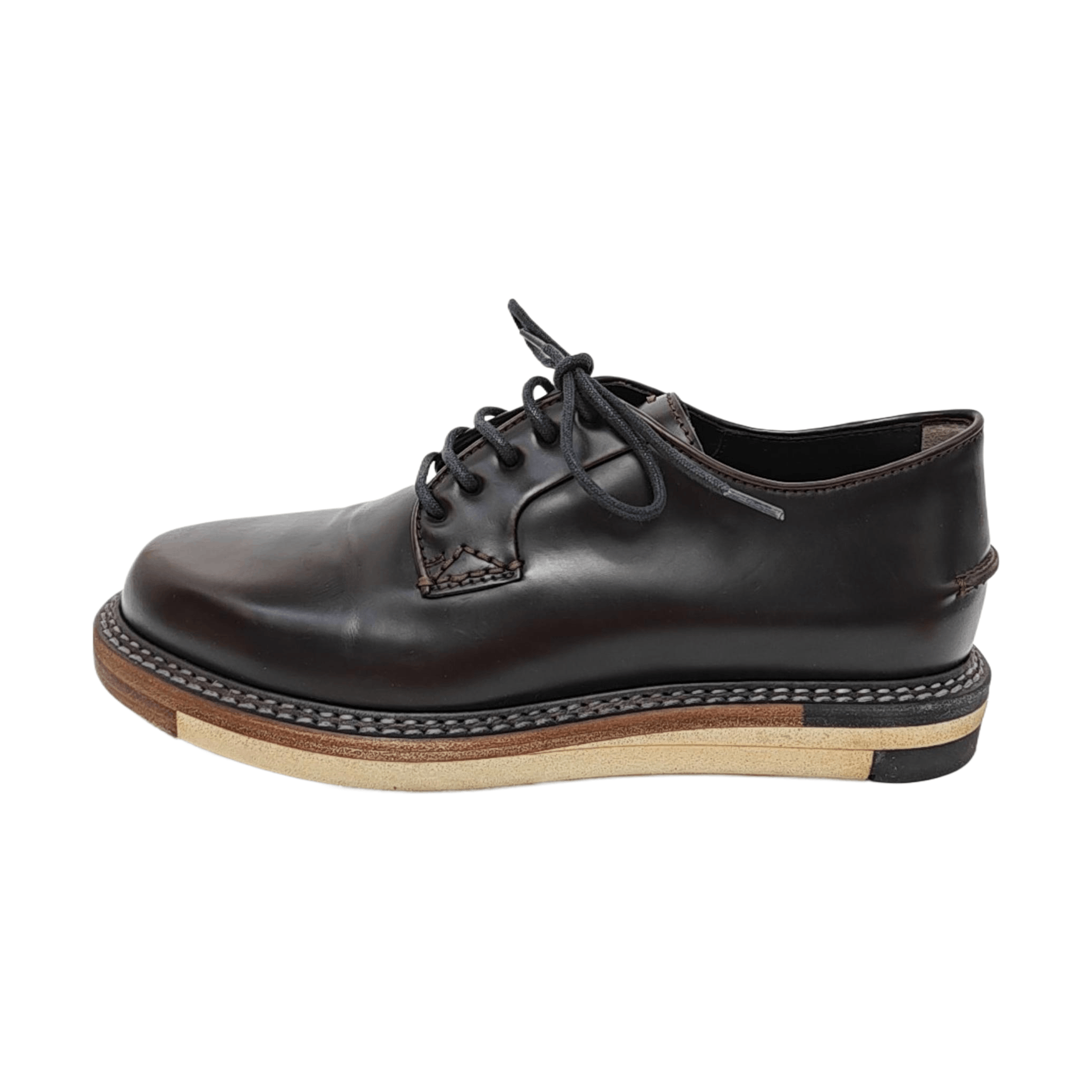 Fendi Fendi Leather Low-Top Derby Shoes Size 42 Size US 9 / EU 42 - 1 Thumbnail