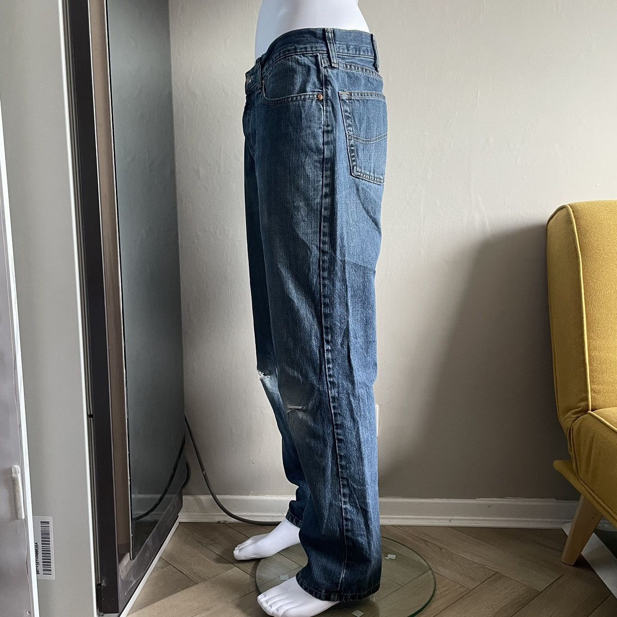 Lee Lee Relaxed Ripped Indigo Vintage Jeans Size US 34 / EU 50 - 2 Thumbnail