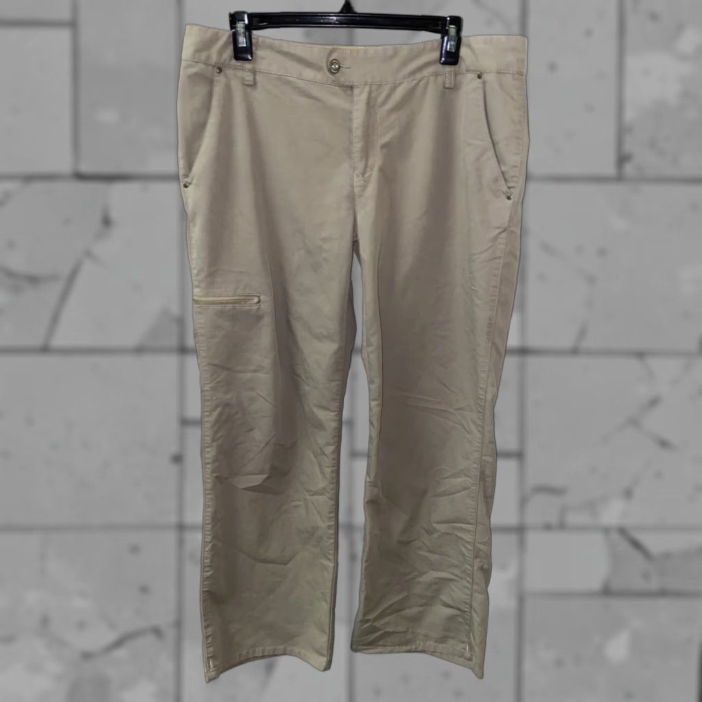 Merrell Merrell Womens Beige Casual Pants 35 In 29.5 In Size 12/12 Regular Mid Rise Cotton/Polyester Flat Front Casual Pants Womens Beige Merrell Size 24" / US 00 / IT 34 - 1 Thumbnail