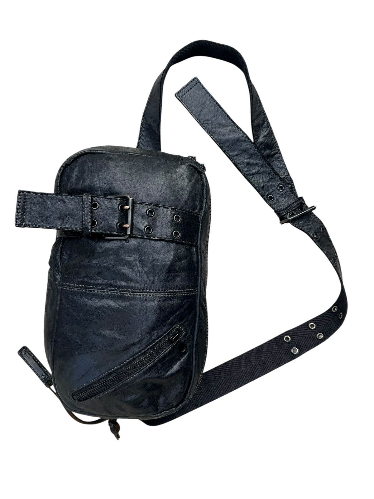 Leather Zer Japan Black Nappa Leather Bag Crossbody Size ONE SIZE - 6 Thumbnail
