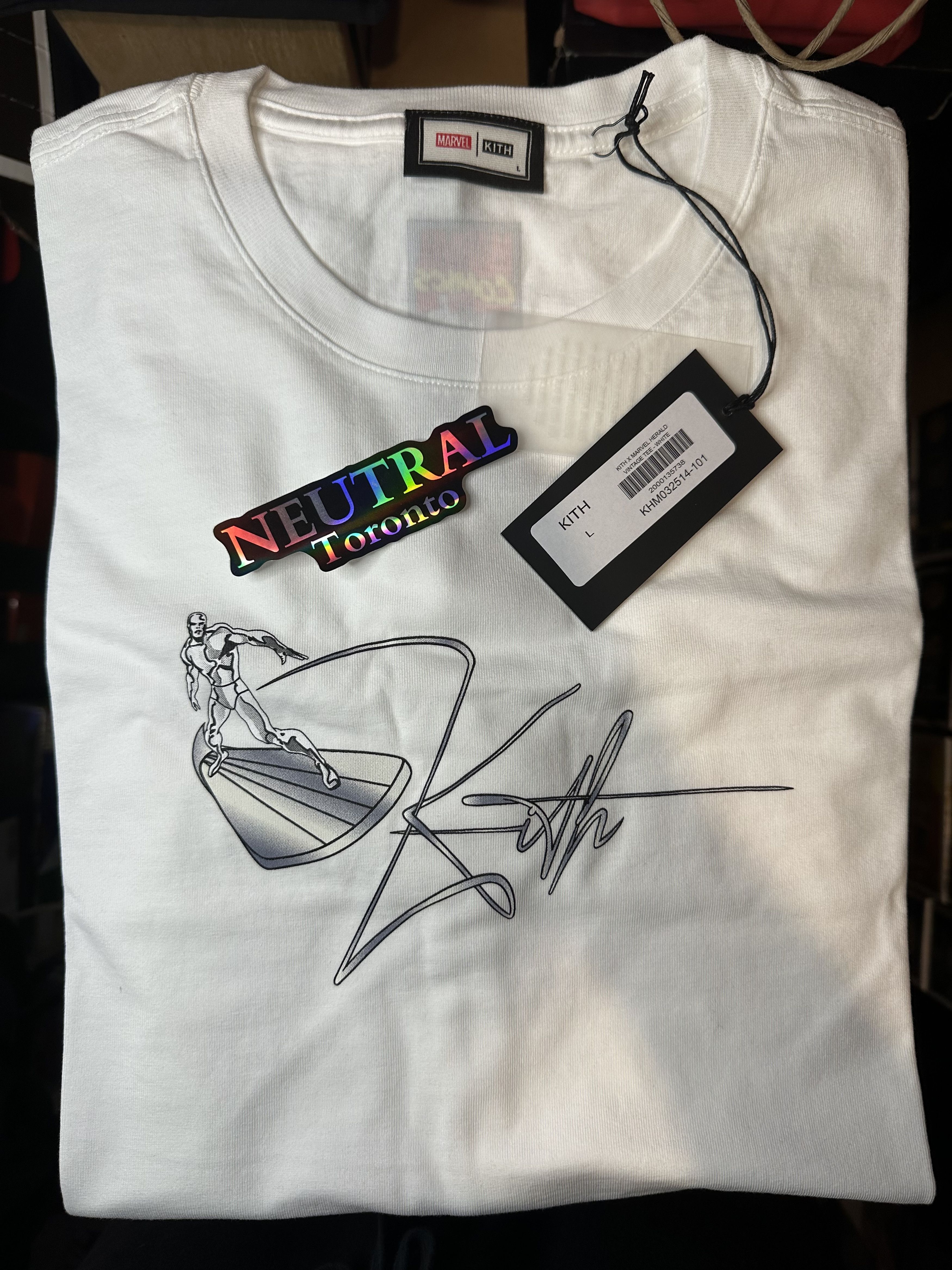 Kith × Marvel Comics Kith x Marvel Silver Surfer Herald Vintage Tee Size US L / EU 52-54 / 3 - 5 Thumbnail