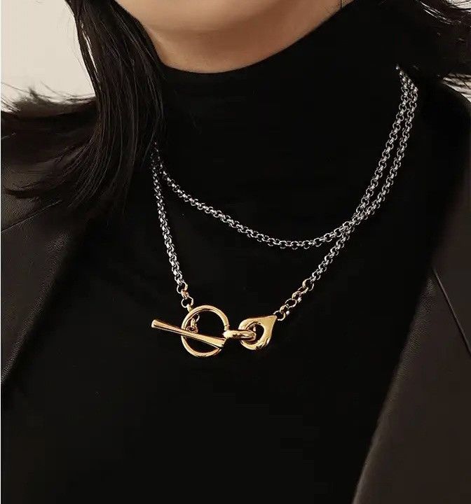 Jewelry Mixed Colour OT Clasp Collar Necklaces Size ONE SIZE - 1 Thumbnail