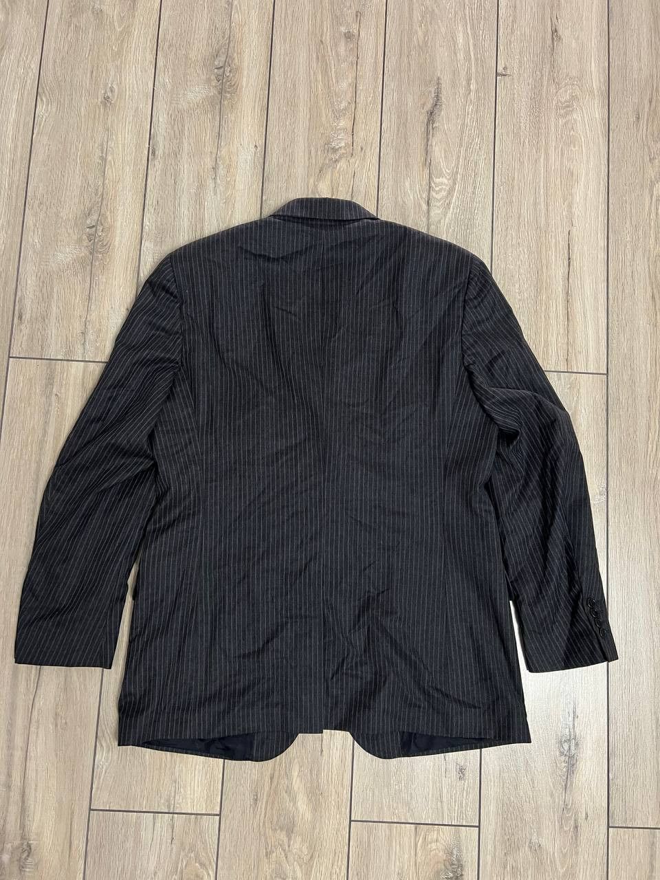 Yves Saint Laurent Vintage YSL Gray Blazer White Striped yves saint laurent Size 54R - 5 Thumbnail