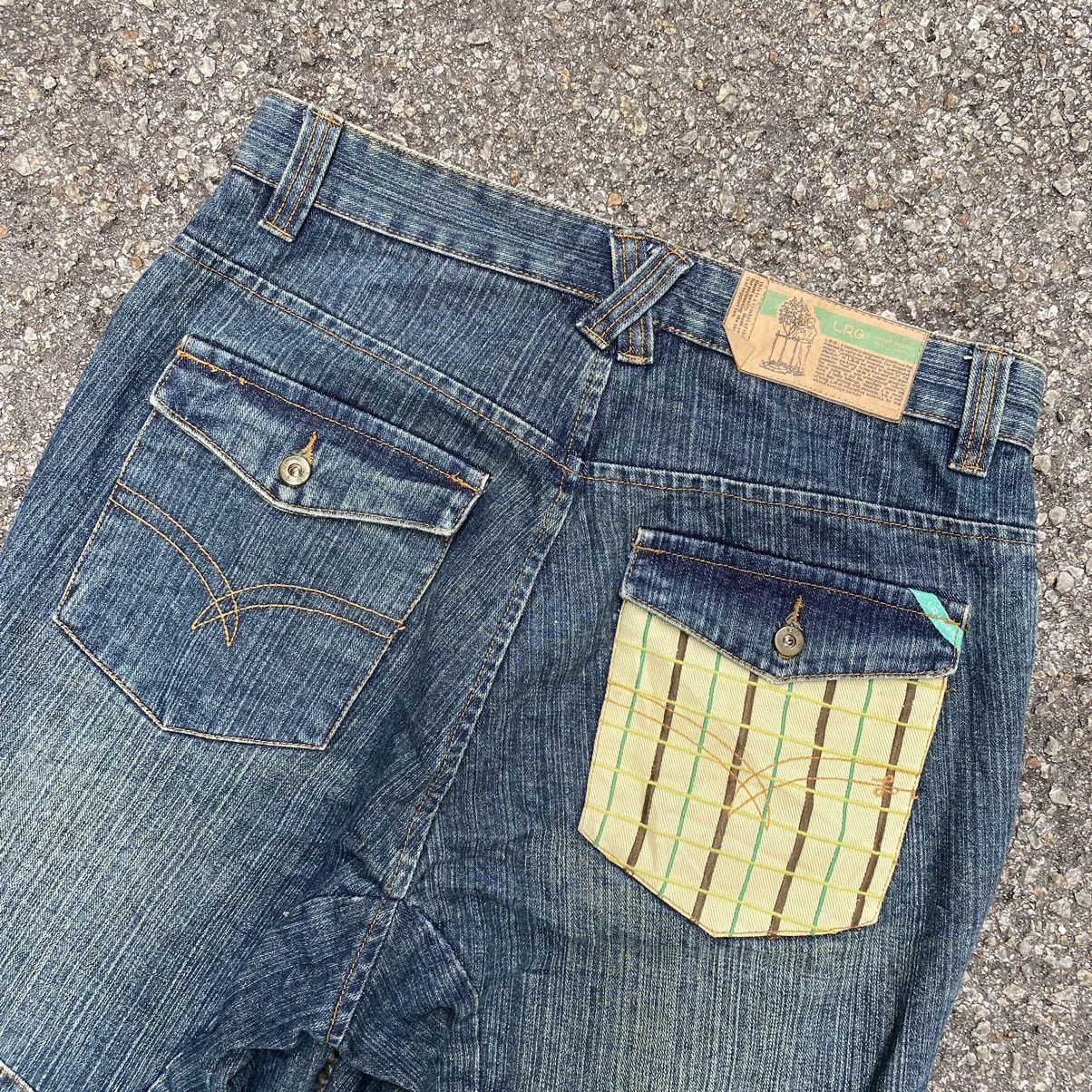 LRG Baggy Jeans LRG Wide Leg Embroidered Skater Jnco Size US 32 / EU 48 - 9 Thumbnail