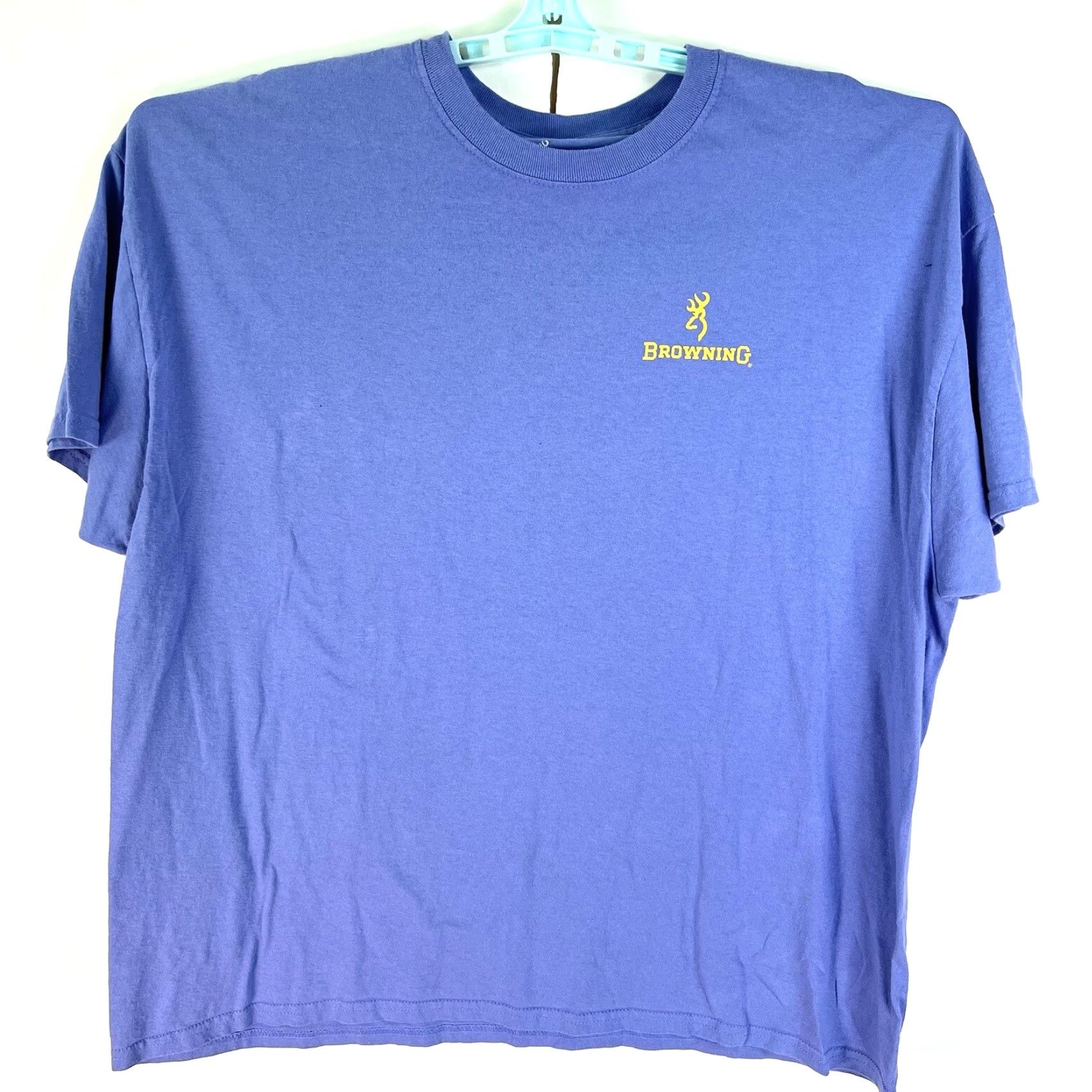 Vintage Browning Firearms Louisianan T Shirt Mens 2XL Purple Short Sleeve Graphic Shirt Mens 2XL Purple Browning Guns Louisianan Graphic Size US XXL / EU 58 / 5 - 2 Thumbnail