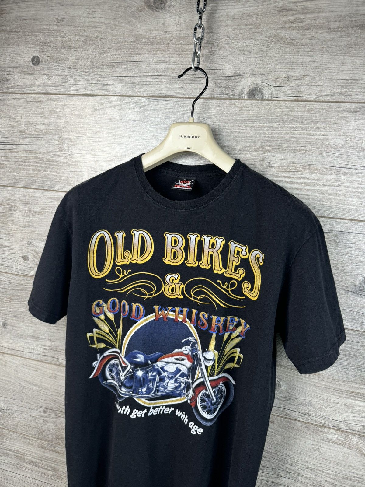 Vintage Vintage 90s Old Bikes Good Whiskey Sweatshirt Size L Size US L / EU 52-54 / 3 - 7 Thumbnail