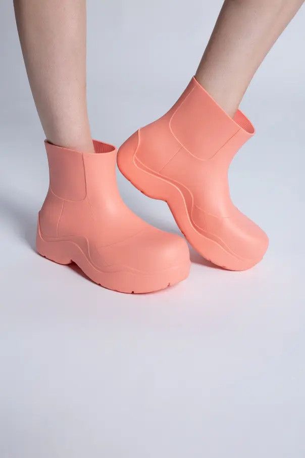 Bottega Veneta o1n1vont1125 Puddle Ankle Boots in Pink Size US 8 / IT 38 - 2 Thumbnail