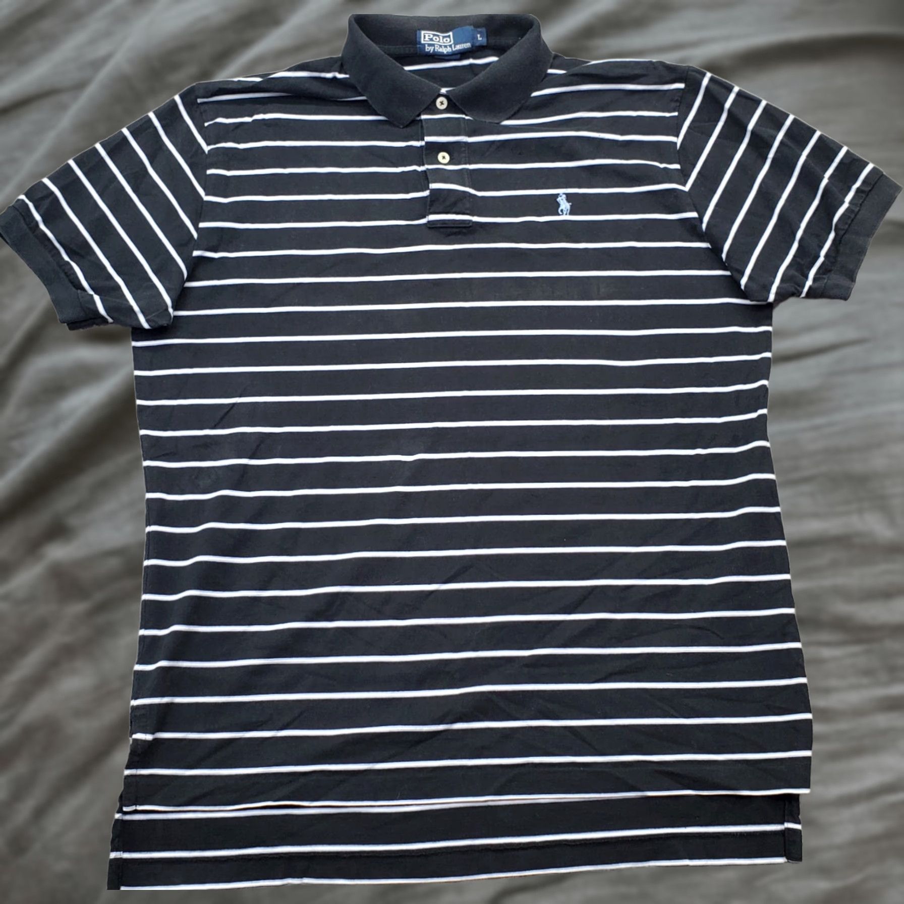 Polo Ralph Lauren Polo Ralph Lauren Polo Shirt Mens L Multicolor Striped High Low Slit Pony Logo Size US L / EU 52-54 / 3 - 1 Thumbnail