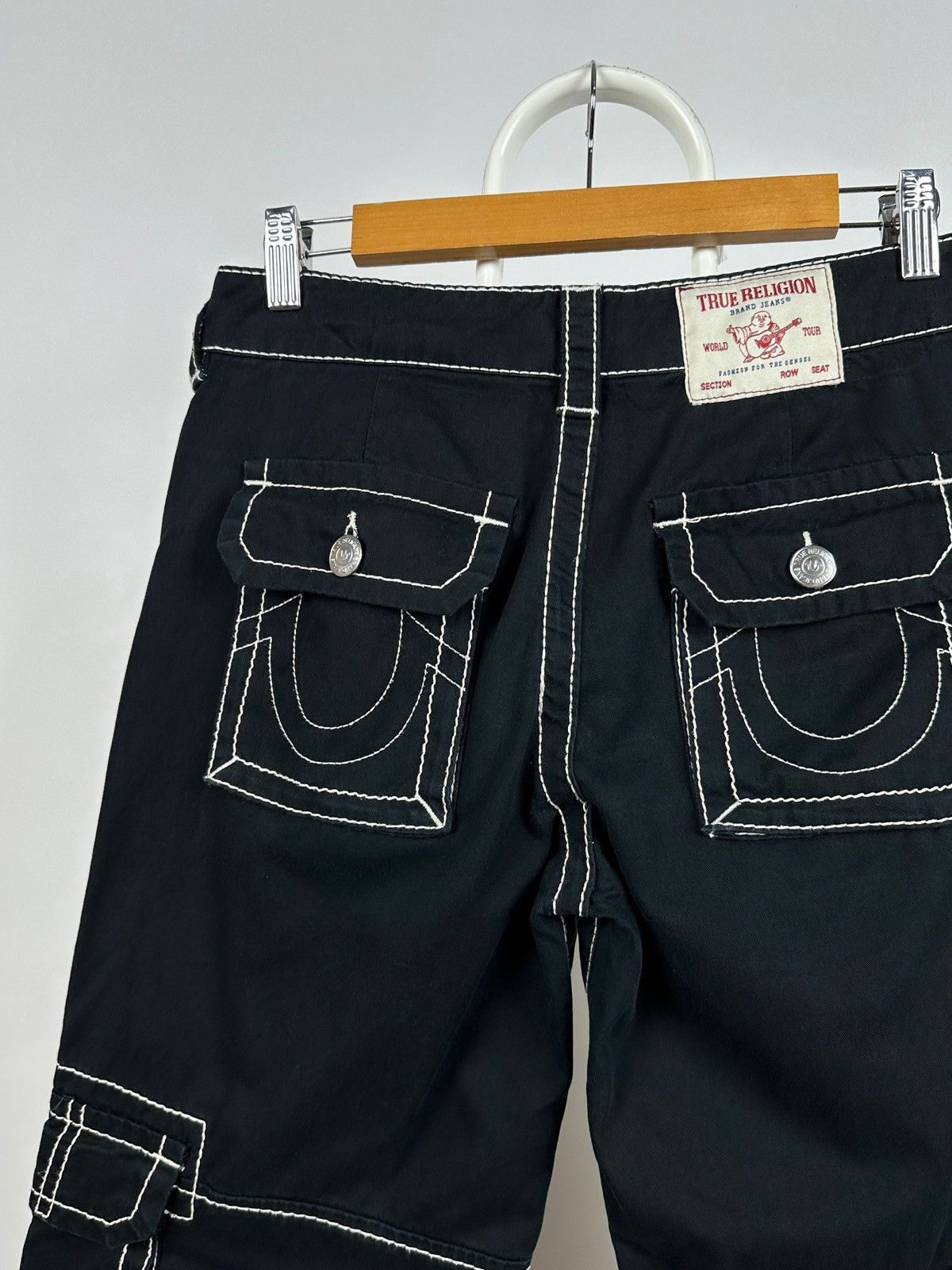 Japanese Brand True Religion Low Rise Baggy Cargo Pants Size US 28 / EU 44 - 14 Thumbnail