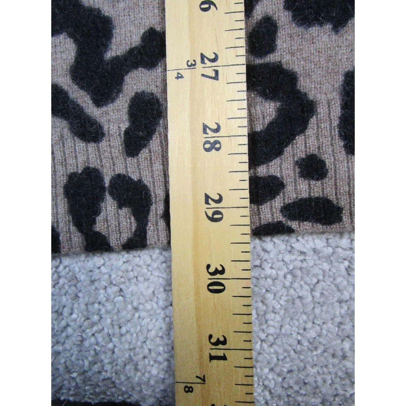 Lord & Taylor VINTAGE Lord & Taylor Sweater Womens XS Brown Black Cashmere Knit Open Front Cardigan Size XS / US 0-2 / IT 36-38 - 7 Thumbnail