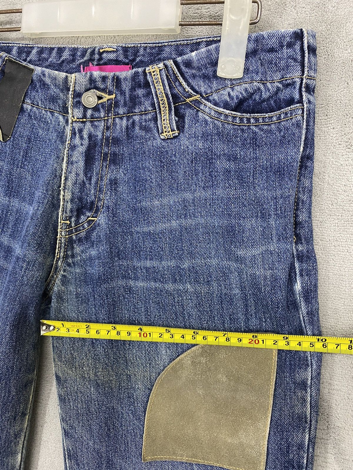 Japanese Brand INTERNATIONAL WORLD JEANS JAPANESE BRAND & PEACE PATCHWORK Size US 30 / EU 46 - 14 Thumbnail