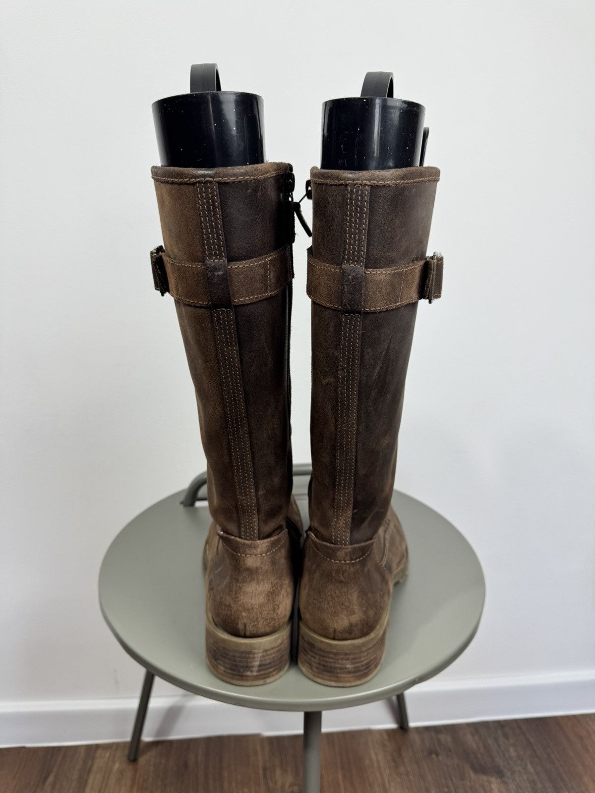 Timberland Timberland Tall Leather Biker Combat Boots Lace Up US10 Size US 10 / IT 40 - 7 Thumbnail
