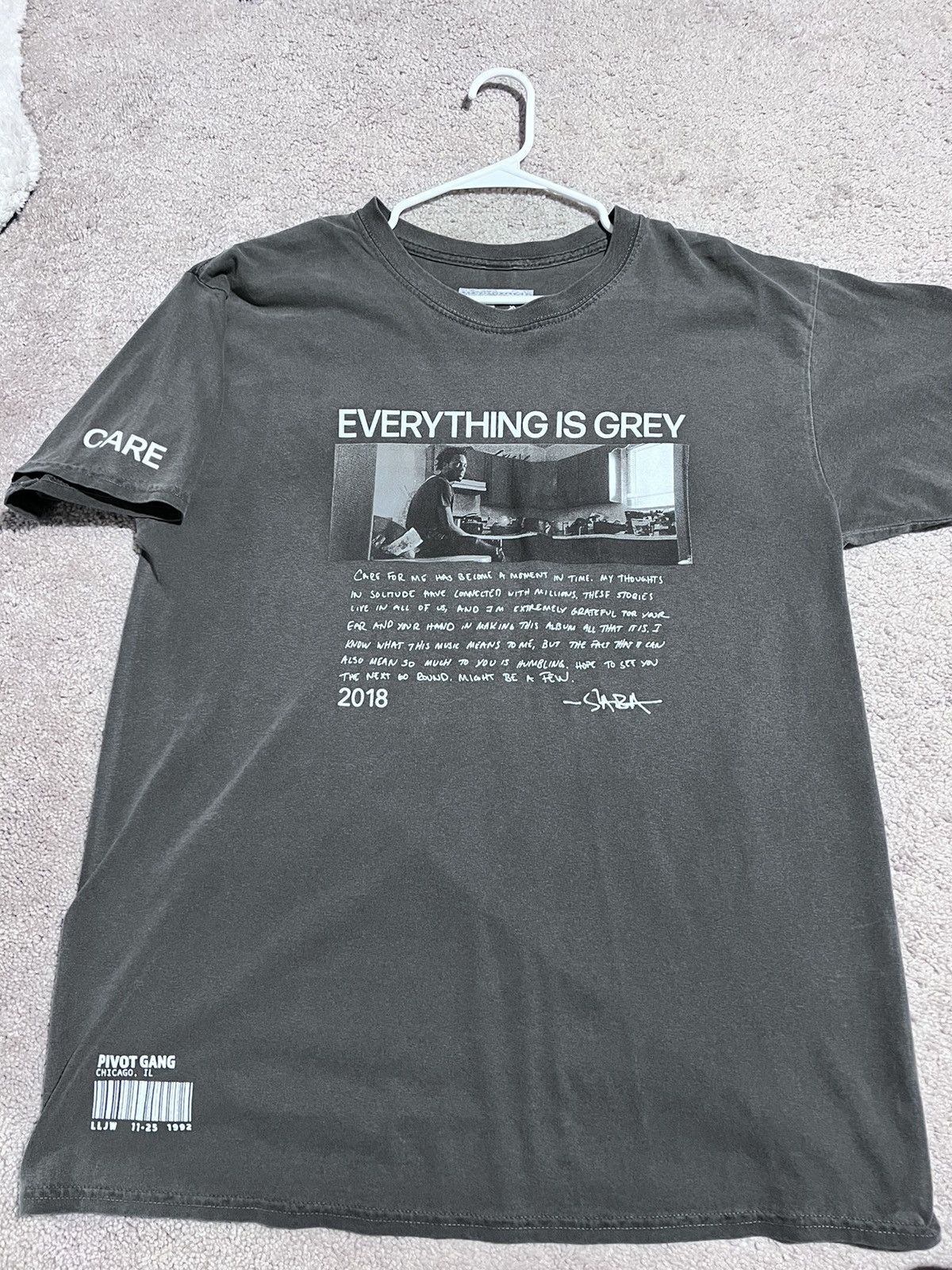 Saba SABA CARE, Everything is Grey limited Merch Size US L / EU 52-54 / 3 - 4 Thumbnail