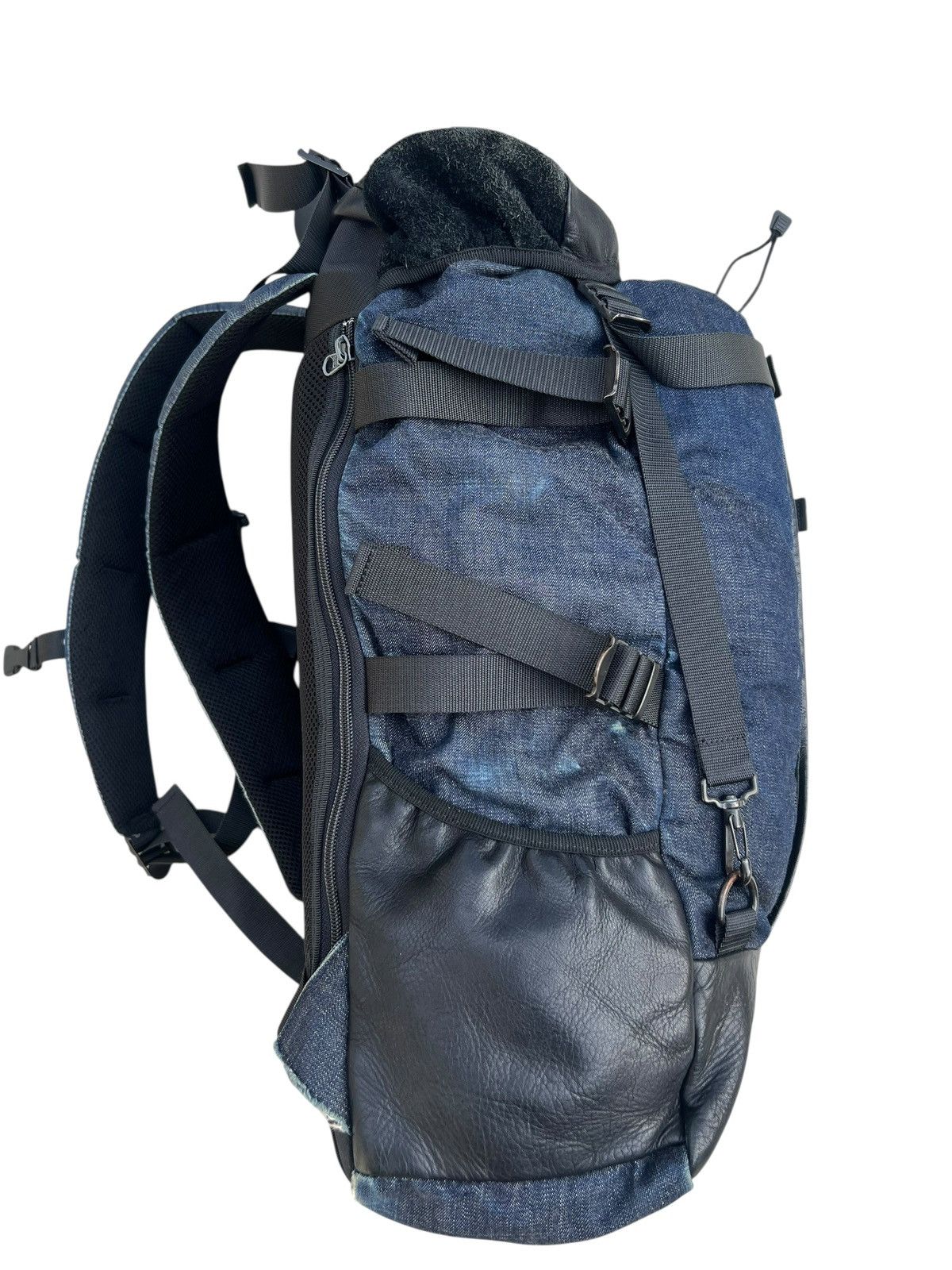 Leather DECADE Japan Distressed Backpack Leather Cotton Size ONE SIZE - 16 Thumbnail