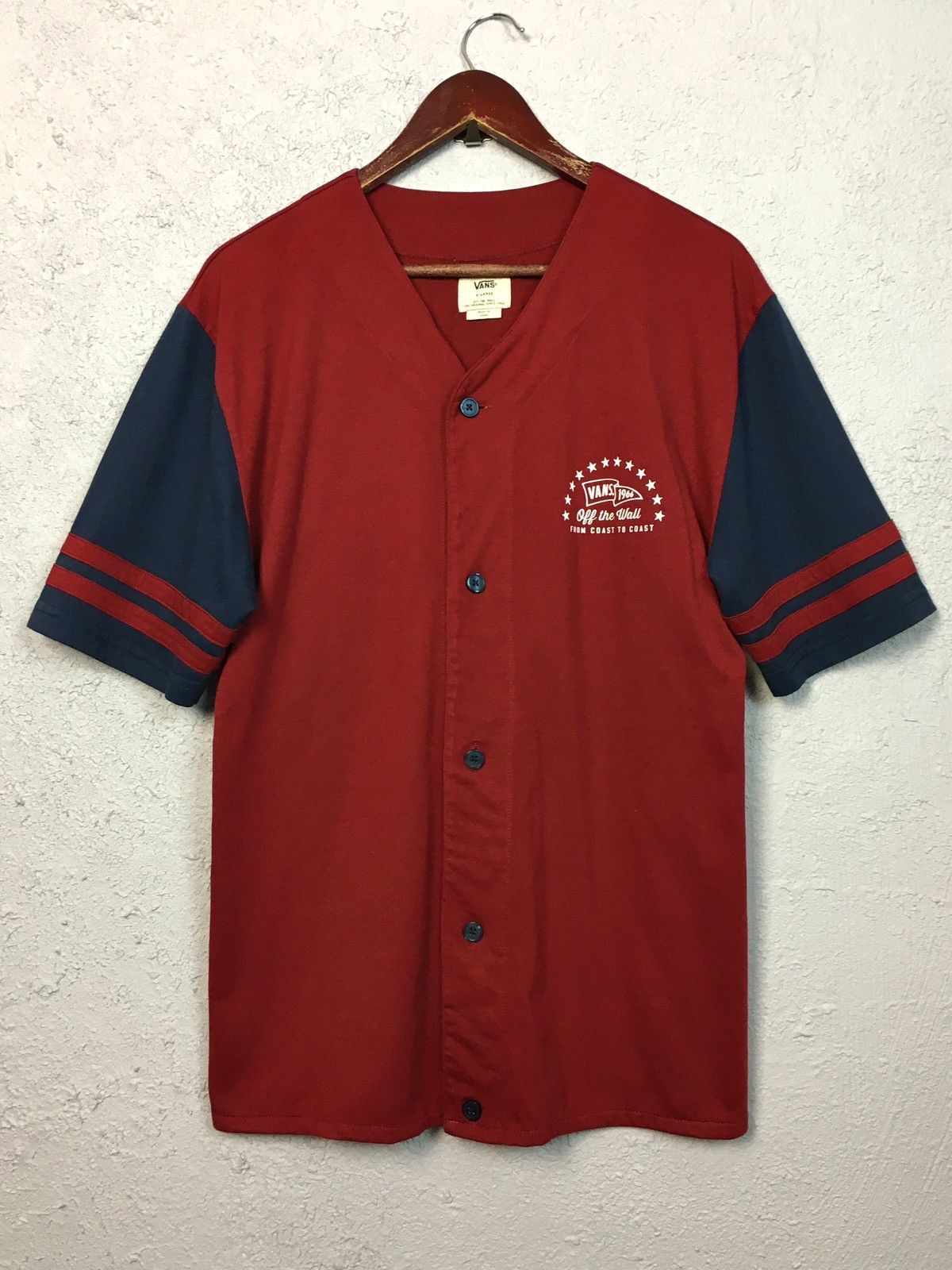 Vans vintage t-shirt VANS Baseball Jersey tee tshirt skate y2k Size US M / EU 48-50 / 2 - 1 Thumbnail