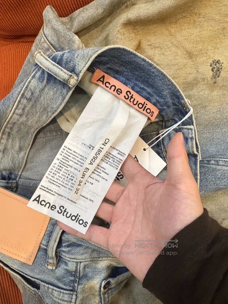 Acne Studios Acne Studios SS23 Denim series dirty mud-dyed ripped distr Size US 32 / EU 48 - 4 Thumbnail