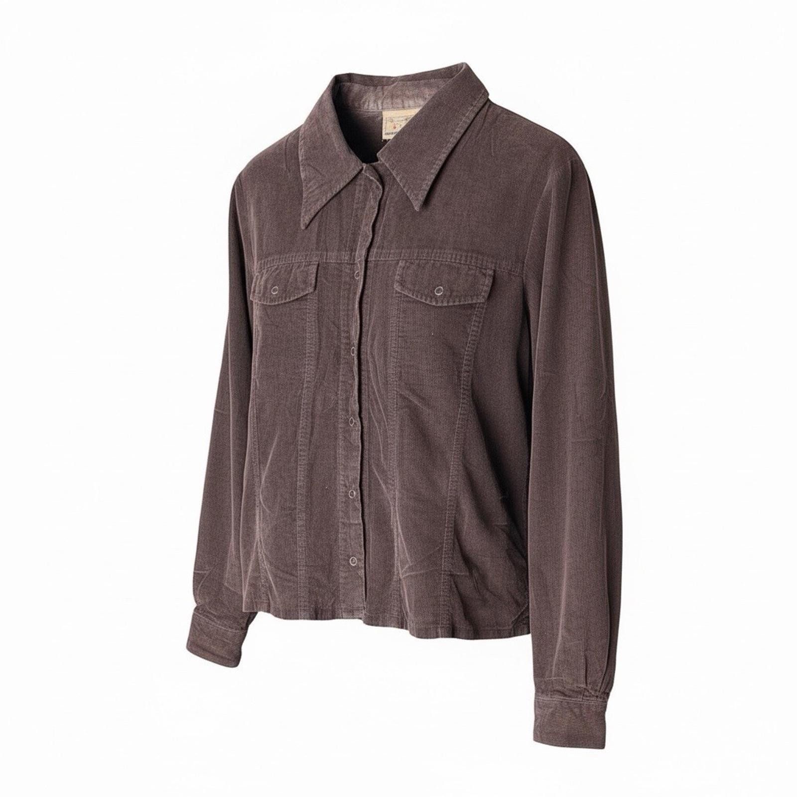 Express Vintage Express Brown Corduroy Western Snap Jacket USA M Size M / US 6-8 / IT 42-44 - 7 Thumbnail