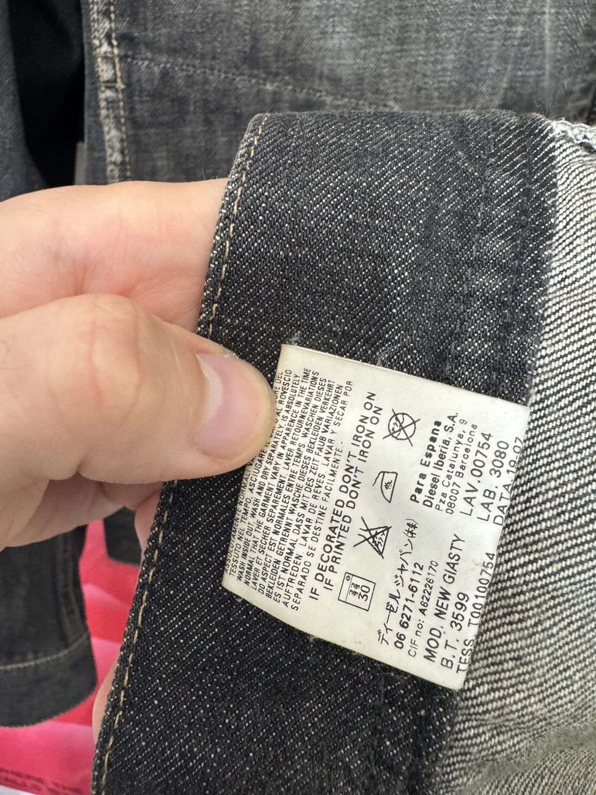 Vintage Y2k 00s Archive Diesel Trucker Jacket Denim Jeans