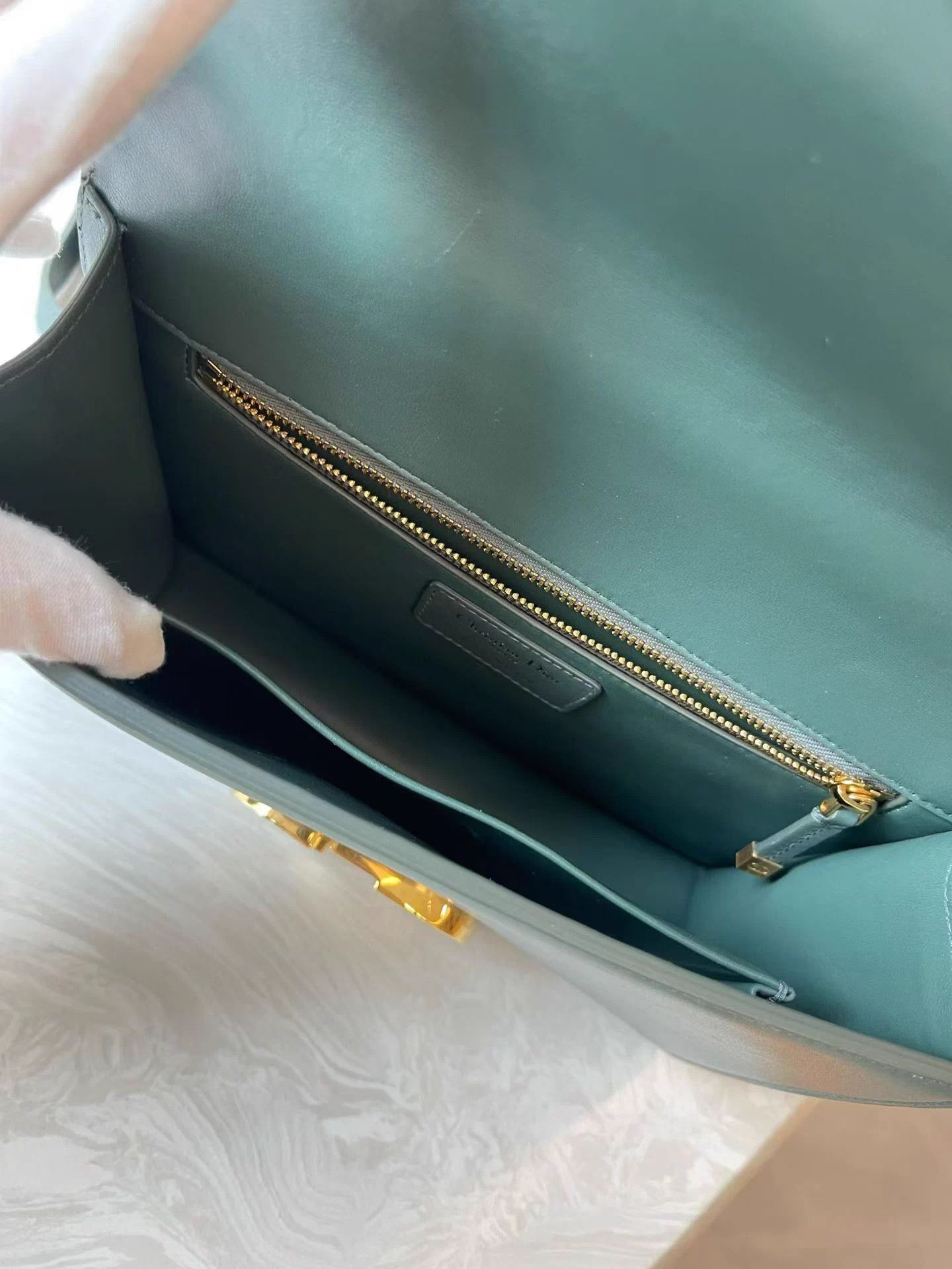 Dior Dior Montaigne 30 Gray Green Gold Buckle AK723 New Size ONE SIZE - 9 Thumbnail