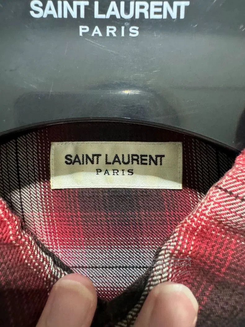 Saint Laurent Paris Saint Laurent 16FW Plaid Button-Up Shirt. Size US S / EU 44-46 / 1 - 5 Thumbnail