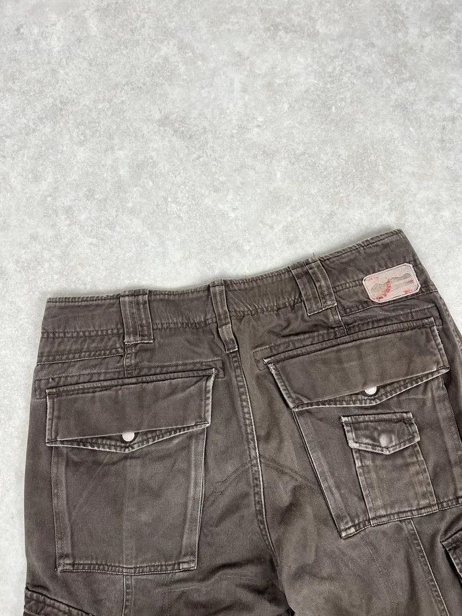Diesel 2000s Diesel Brown Utility Cargo Pants Size US 33 - 8 Thumbnail