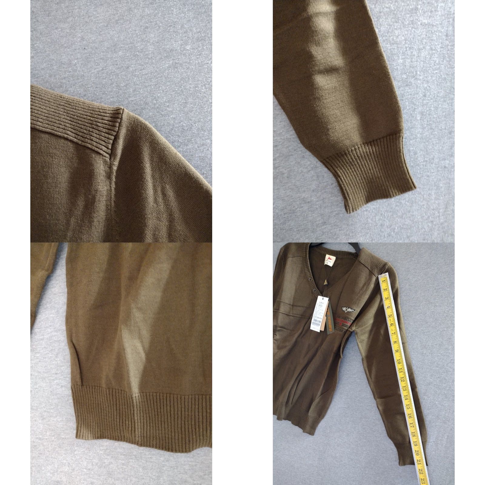 Aeronautica Militare Aeronautica Militare Elite Tribe 2 Button Long Sleeve Knitted Sweater Brown XL Mens Size US XL / EU 56 / 4 - 8 Thumbnail