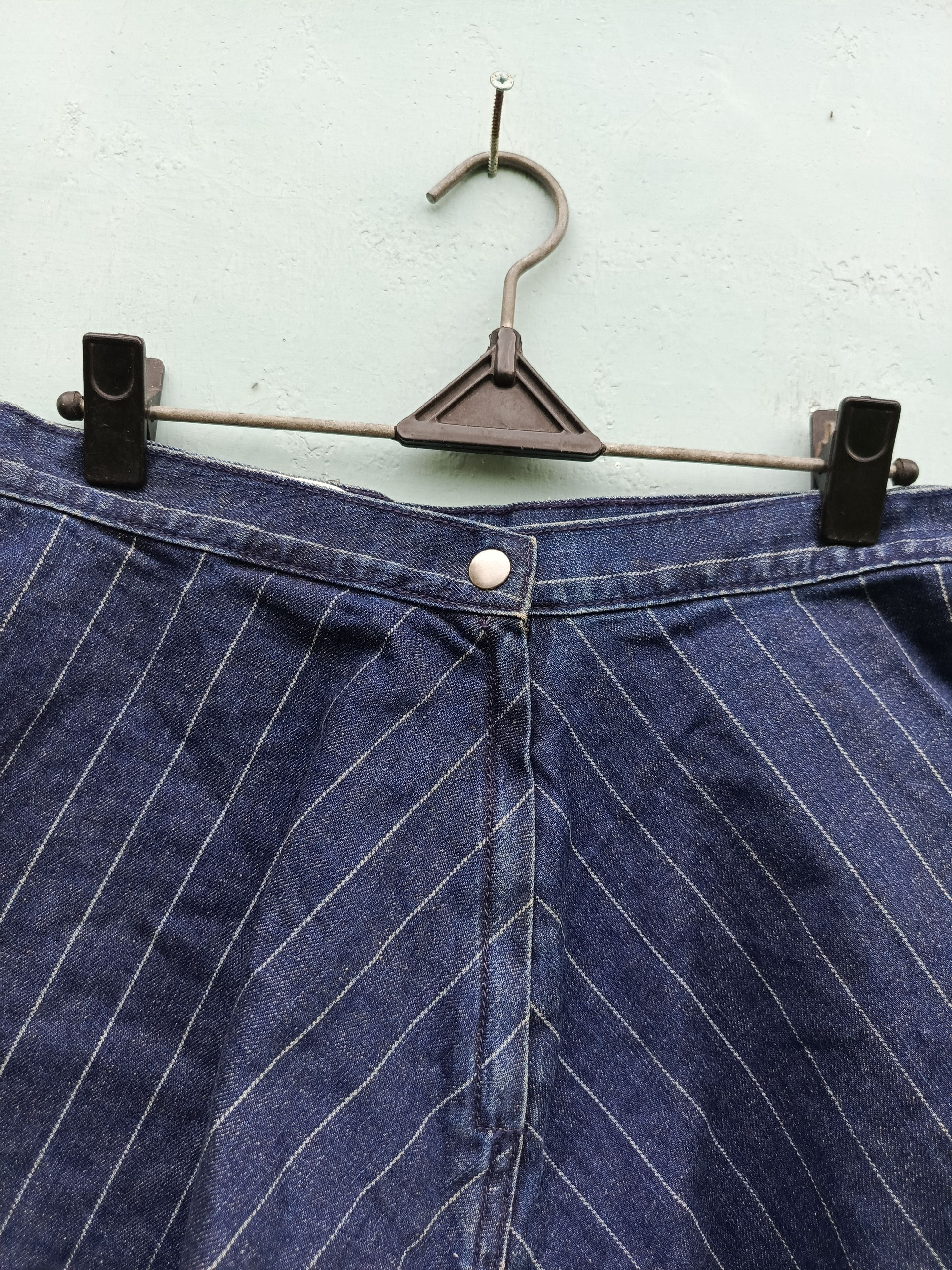 Designer TOPTEN stripe denim skirt Size 28" / US 6 / IT 42 - 3 Thumbnail